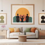 a quelle hauteur accrocher un tableau sur un mur de salon