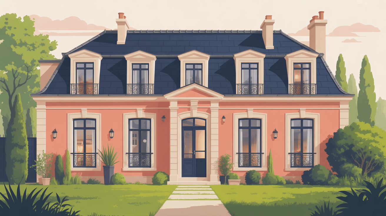 Vue projet Art et Fenêtres façade moderne