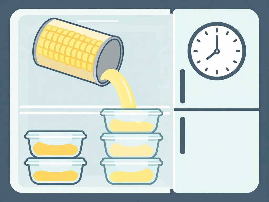 conserver une grosse boîte de maïs 5 kg illustré