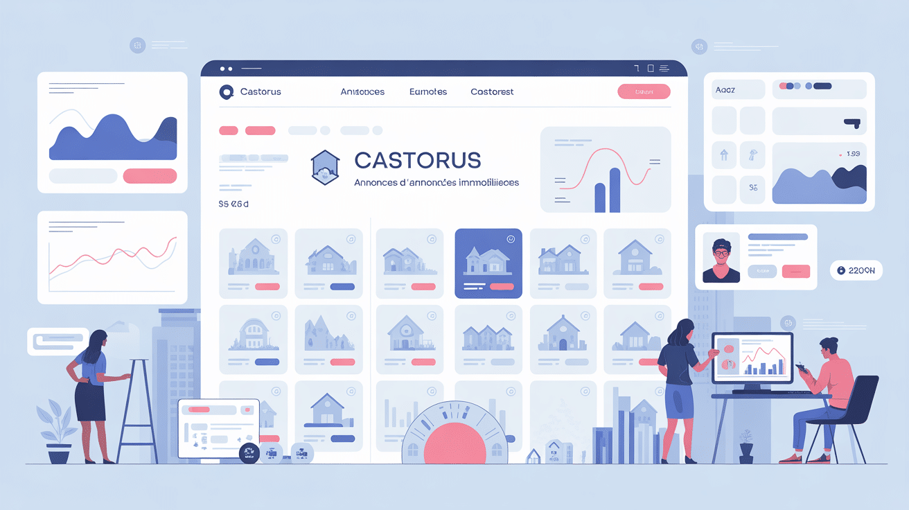 Analyse graphique Castorus annonces immobilières