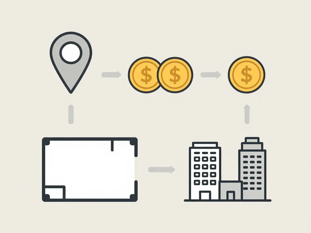 diagramme choix emplacement budget 2 pieces