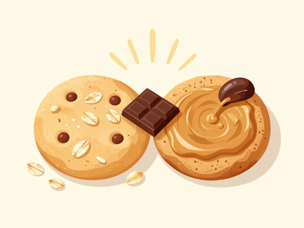 comparaison cookies healthy beurre de cacahuete et cookies classiques