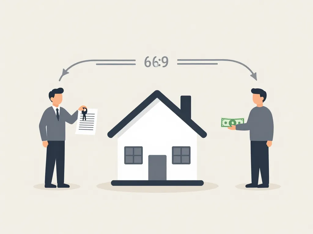 credit vendeur pour une maison diagramme concept vendeur acheteur