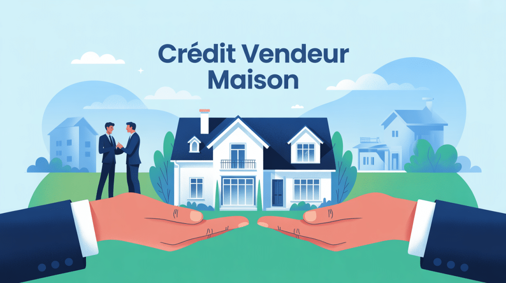 credit vendeur pour une maison illustration vectorielle transaction vendeur acheteur
