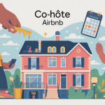 illustration devenir co hote airbnb avec co-hote et propriétaire
