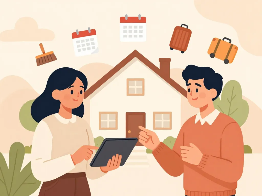 scène devenir co hote airbnb avec missions et coordination