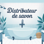 Différents distributeurs de savon dans une salle de bain moderne