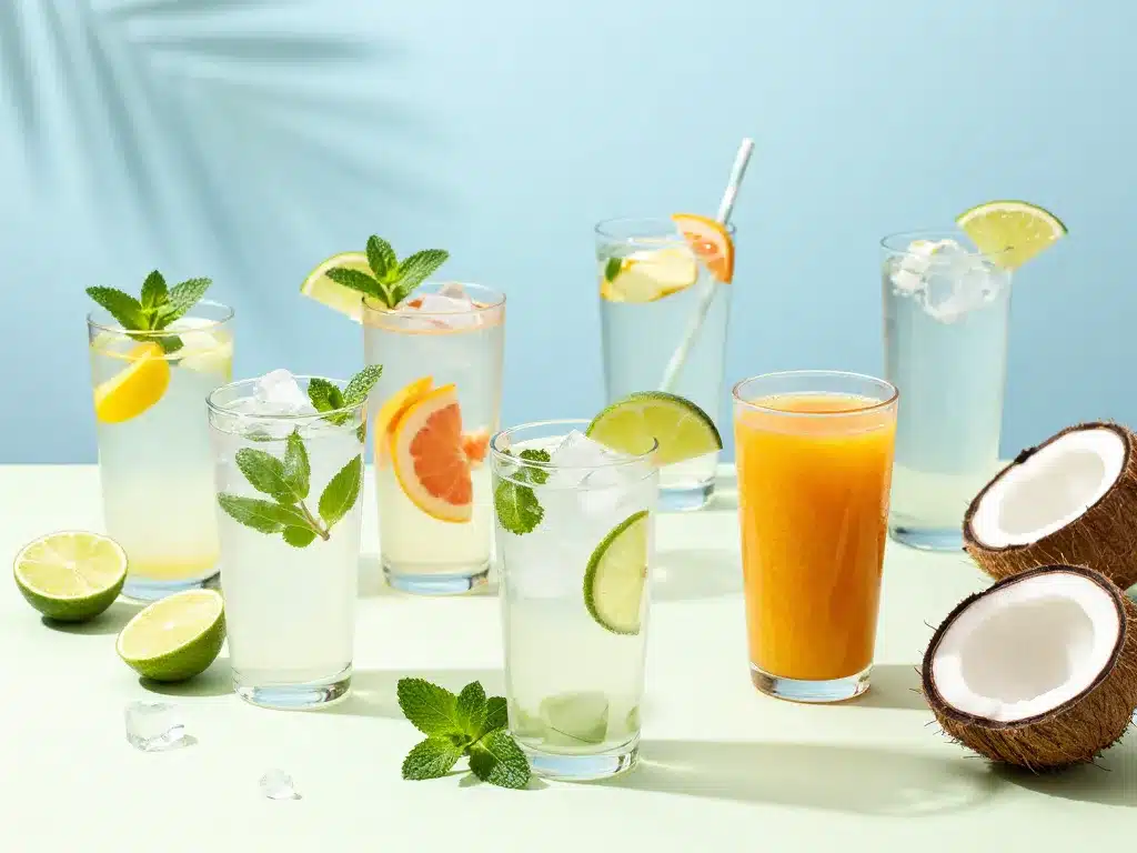 verres eau de coco recette boisson maison