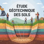 illustration chantier équipe etude geotechnique des sols