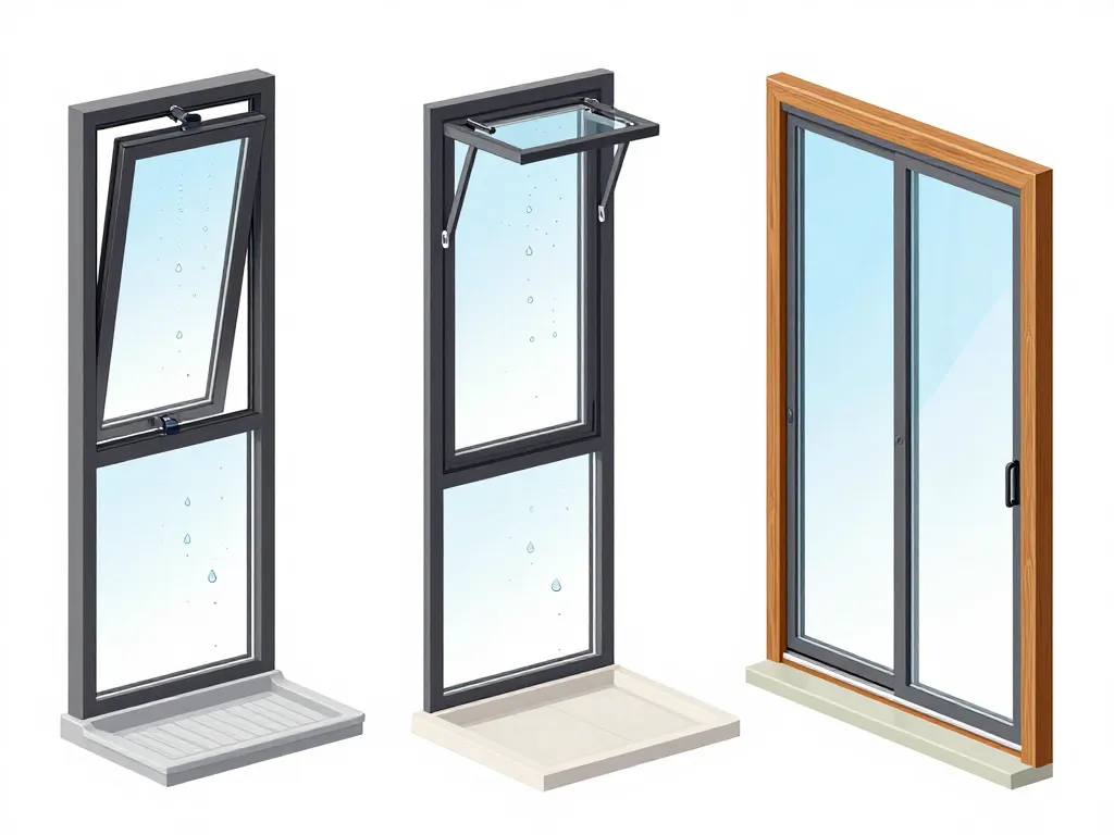 fenetre douche pvc aluminium bois ouverture