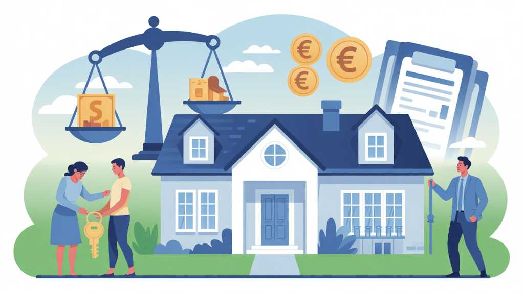 Illustration frais donation d'un bien immobilier à son fils synthèse coûts démarches