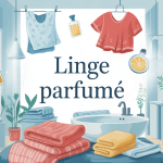 linge parfumé frais et plantes dans intérieur moderne