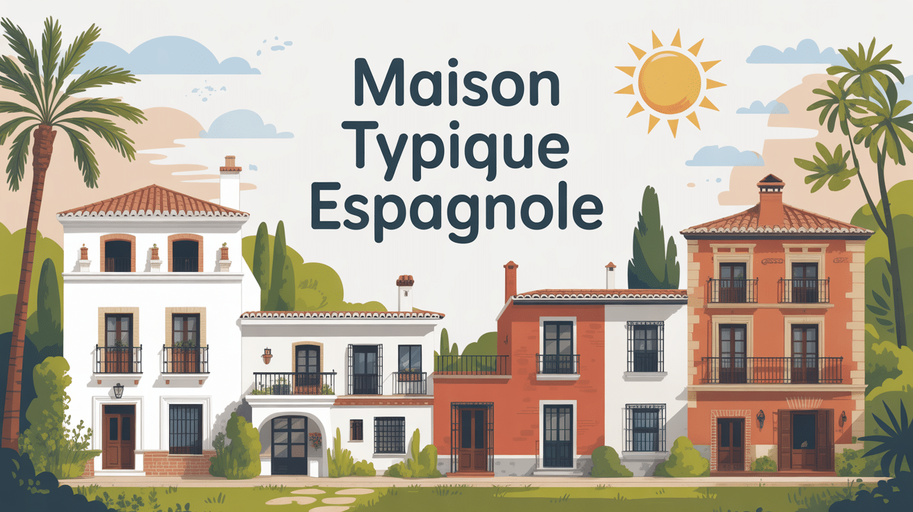 maison typique espagnole illustration styles regionaux