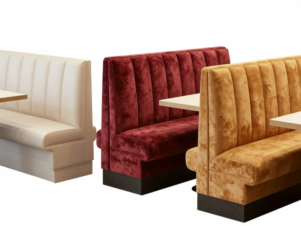 scène produits comparatif banquette resto
