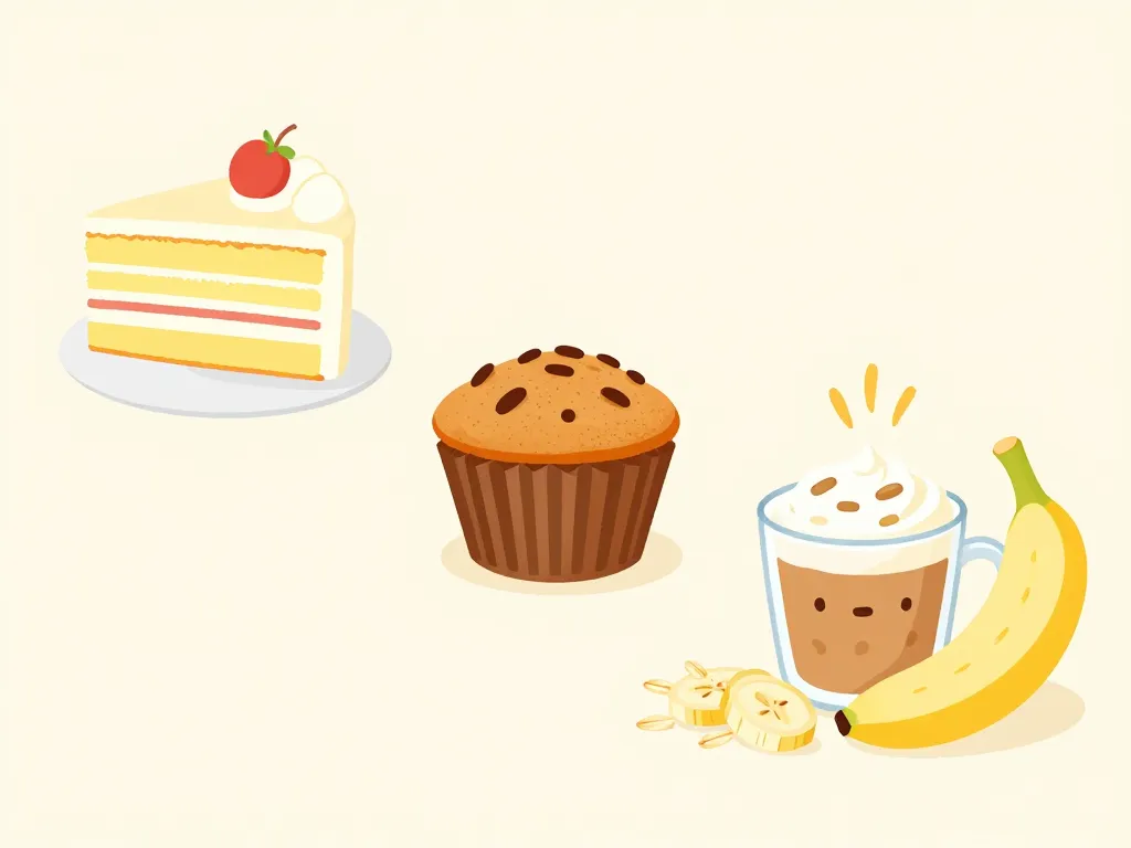 comparaison mug cake banane healthy avec gâteau classique