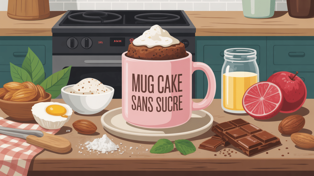 mug cake sans sucre ambiance saine cuisine