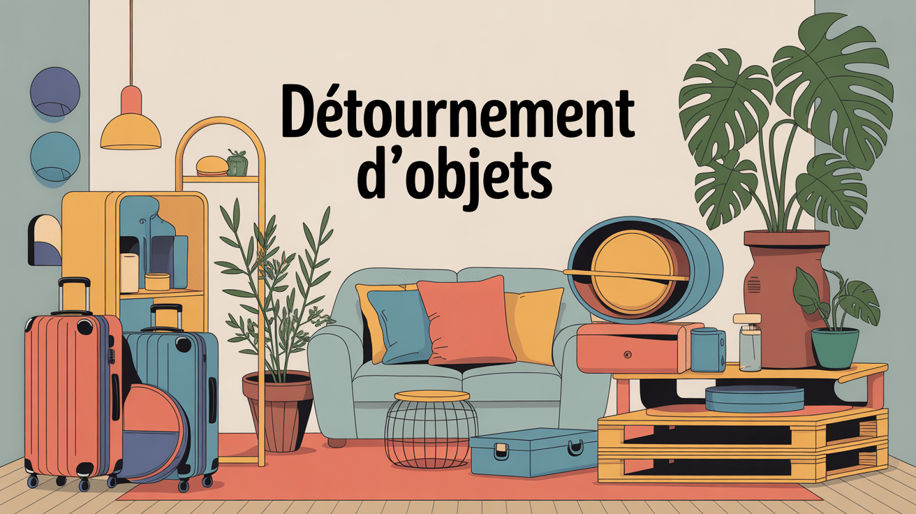 objet détourné de leur fonction créativité décoration recyclage