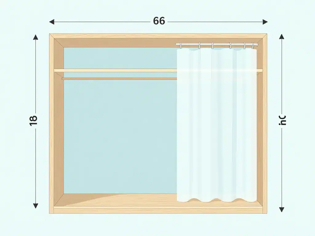 Schéma dressing fait maison avec rideau plan mesures