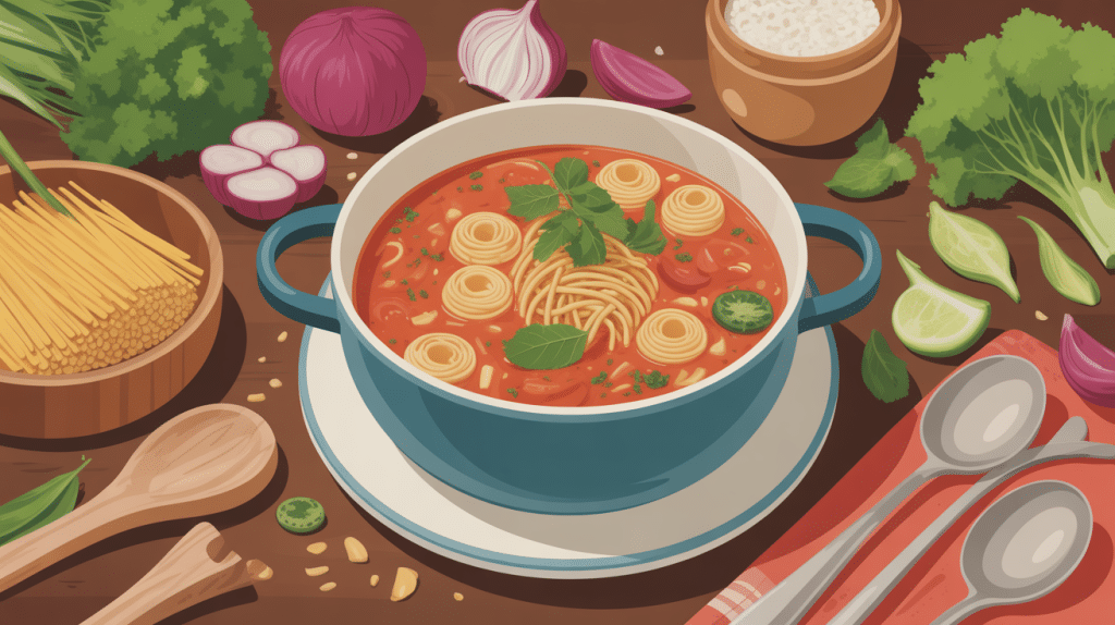 illustration chaleureuse quelle quantité de vermicelle dans une soupe maison