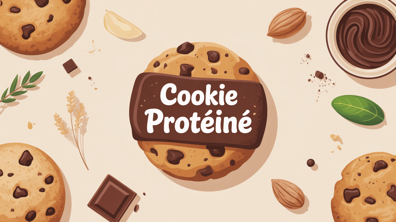 recette cookie protéiné visuel cookie moelleux et ingrédients naturels