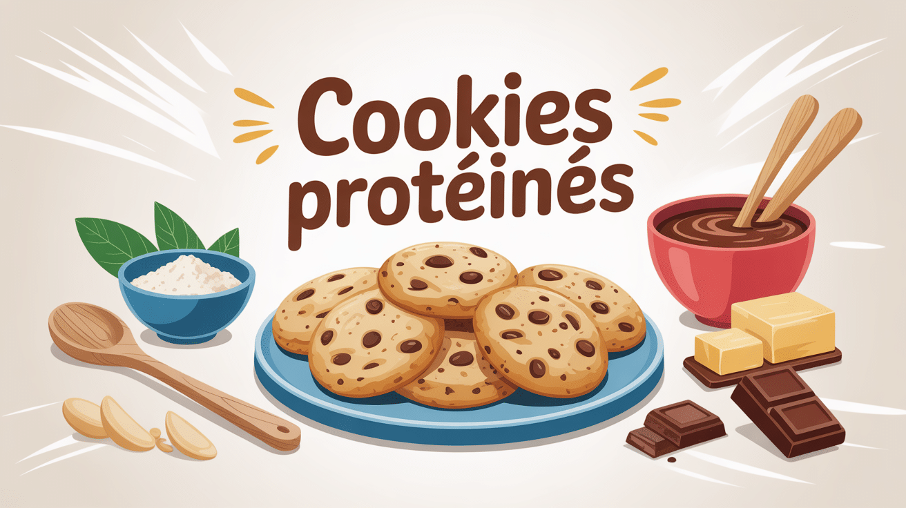 recette cookies proteiné assiette moelleux ingrédients sains
