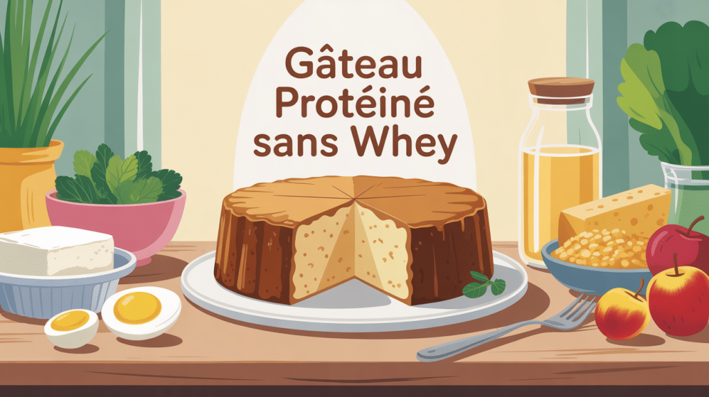 recette gateau proteine sans whey gourmand avec ingrédients naturels