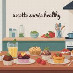 recette sucrée healthy desserts gourmands sur table