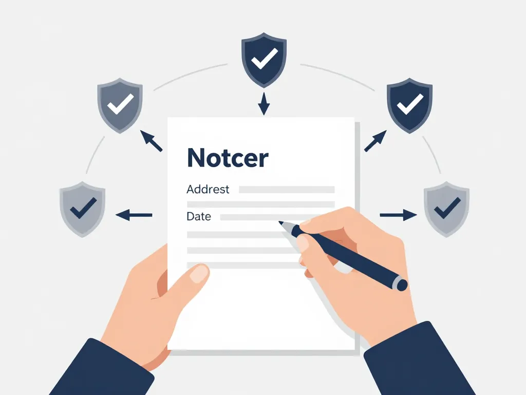 Diagramme étapes lettre préavis 1 mois sécurisée