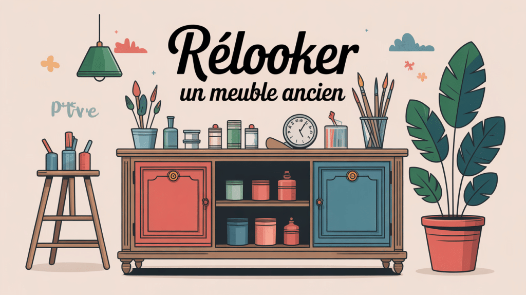 illustration relooking relooker un meuble ancien buffet atelier créatif