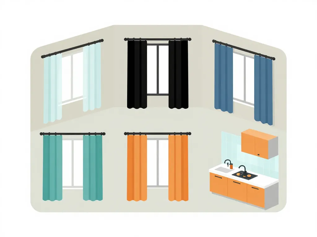 rideau tendance 2024 dans différentes pièces maison