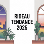 illustration rideau tendance 2024 déco moderne