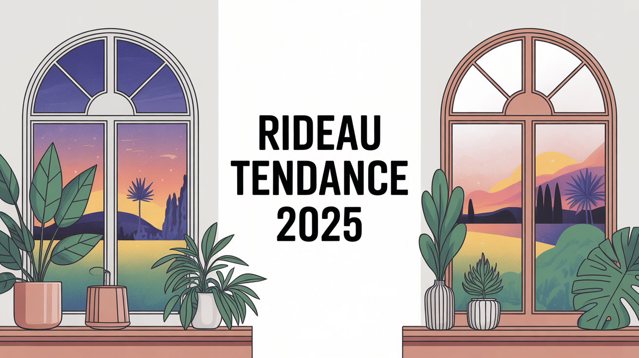 illustration rideau tendance 2024 déco moderne