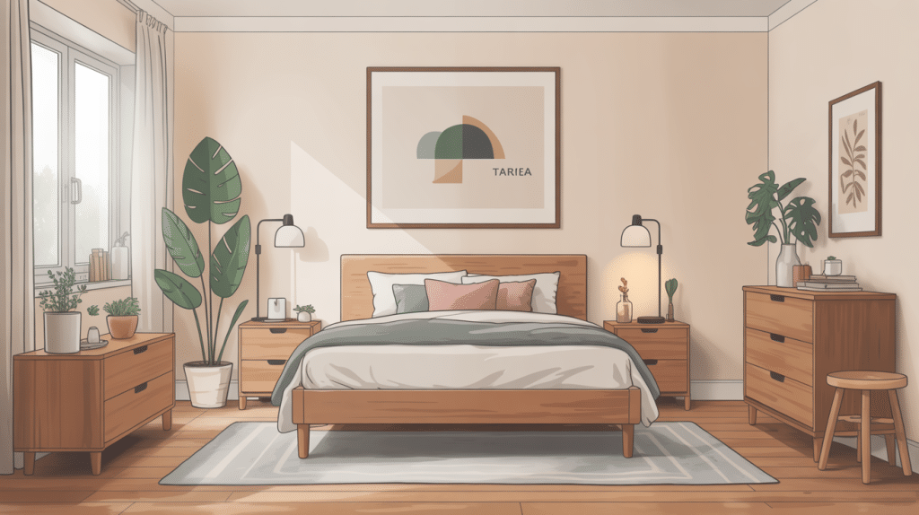 tarva ikea ambiance scandinave bois clair chambre