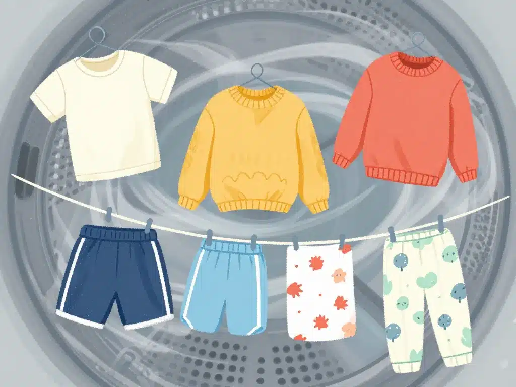 Precautions vetement seche linge selon les types de vêtement