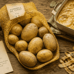 1 kg de pommes de terre, filet ouvert et gratin dauphinois