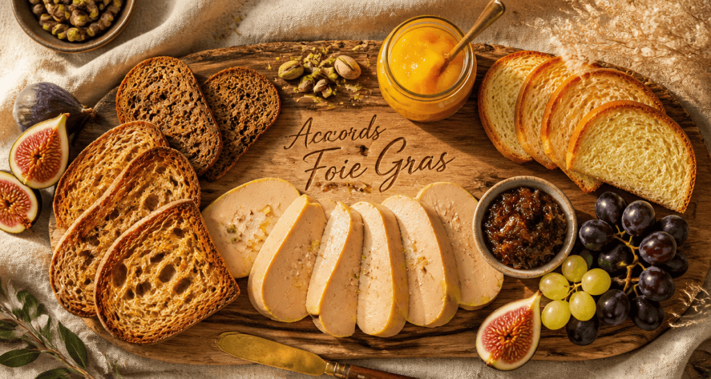 Avec quoi servir le foie gras, planche de dégustation gourmande