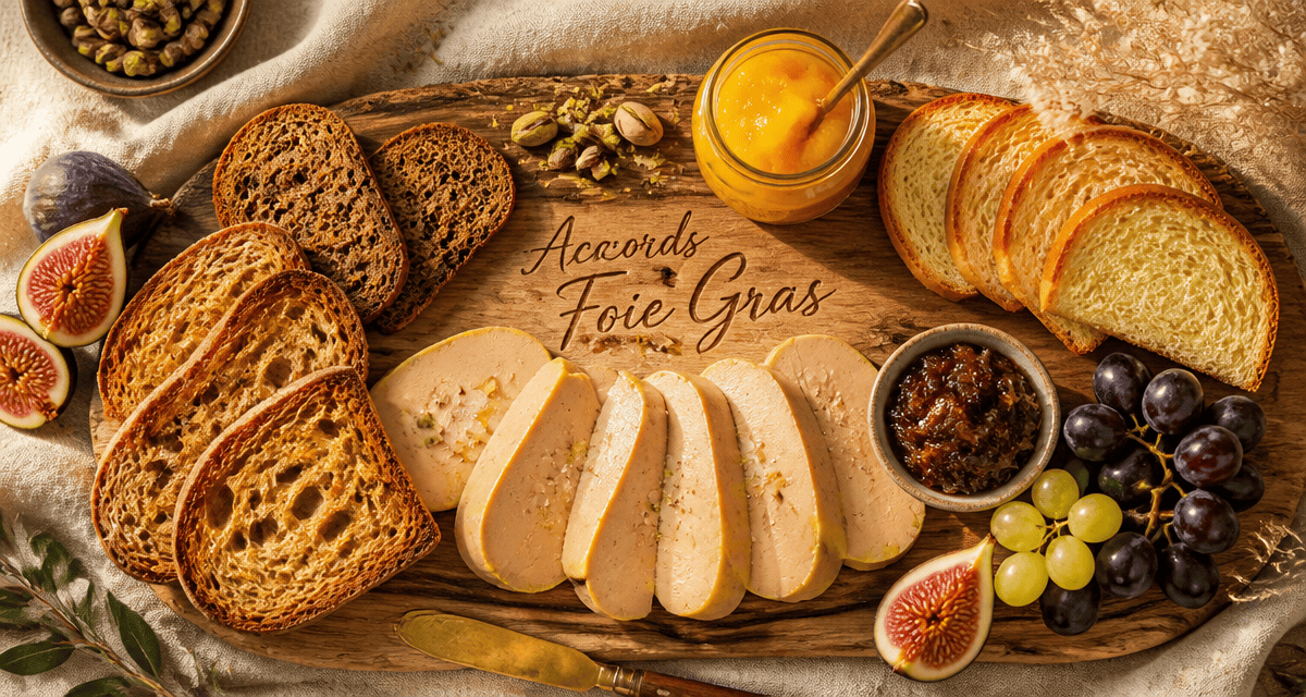 Avec quoi servir le foie gras, planche de dégustation gourmande