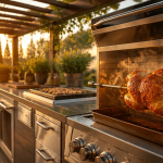 barbecue cuisine extérieure inox terrasse