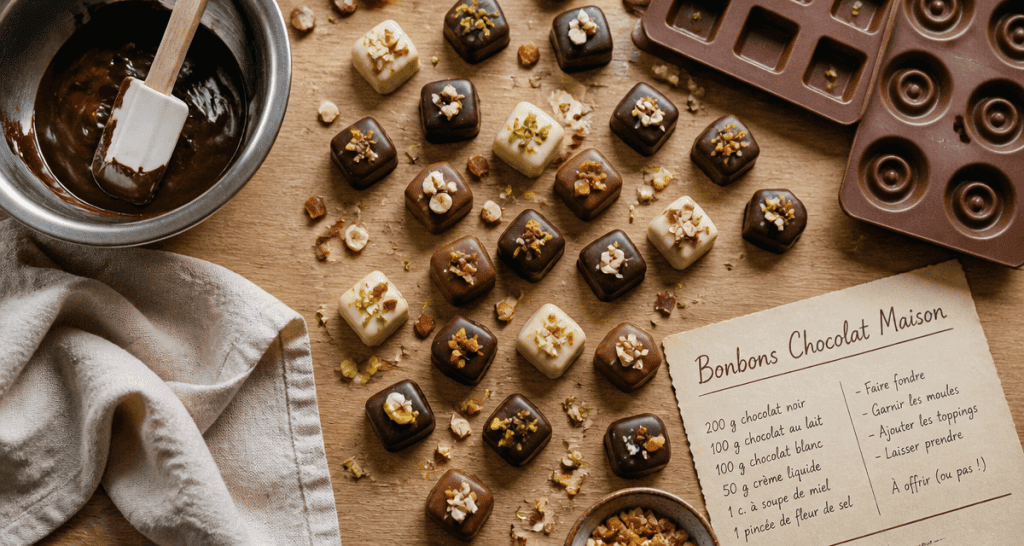 Bonbons chocolatés maison recette tonbonbon.fr