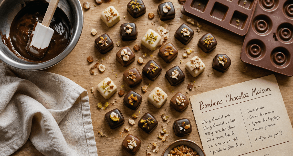 Bonbons chocolatés maison recette tonbonbon.fr