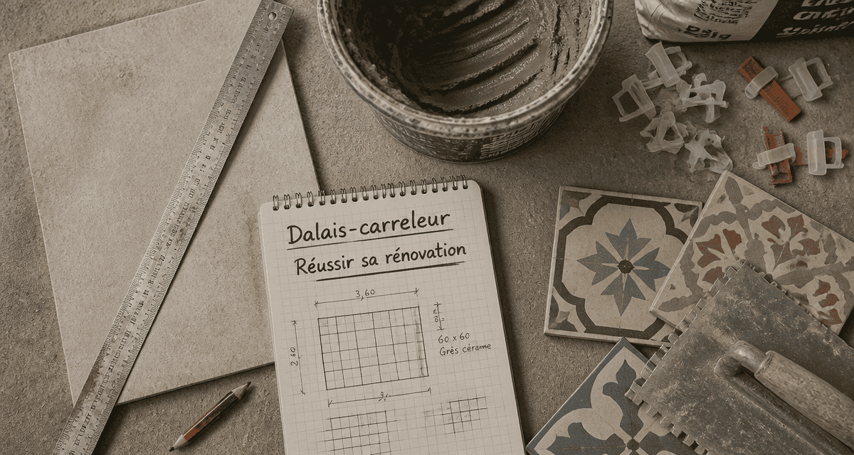 dalais-carreleur reussir sa renovation flat-lay chantier