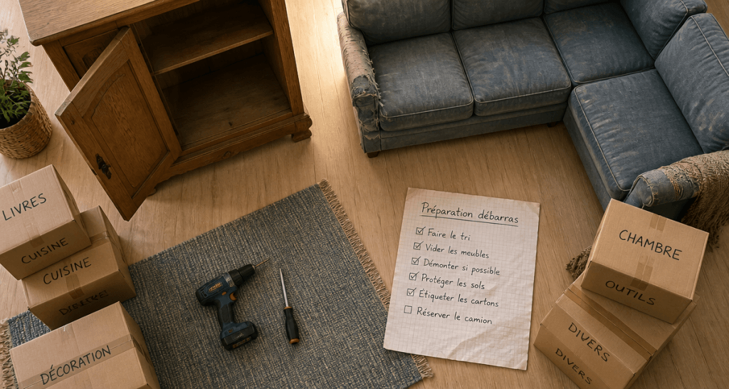 debarras meuble meubles anciens checklist