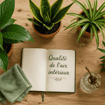 plantes d'interieur depolluante nettoyées sur table