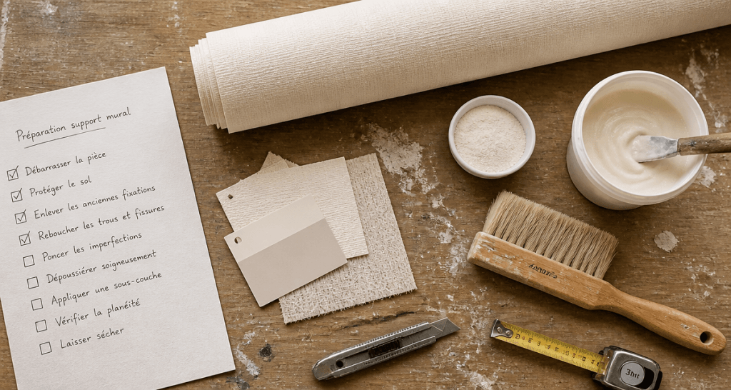inconvénients papier peint intissé outils rénovation