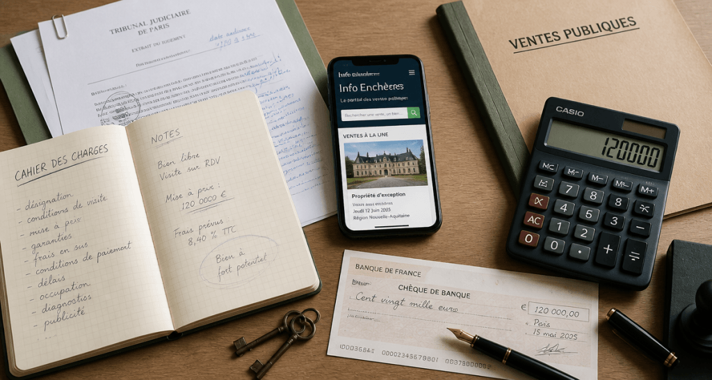infoencheres bureau vente publique documents clés