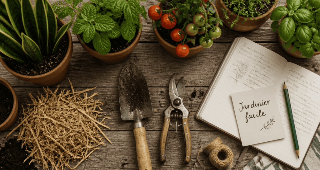 jardinier facile outils et plantes