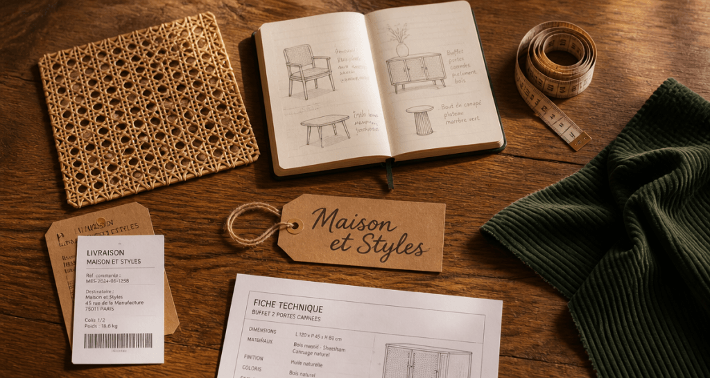 maison et style avis table bois massif et logistique