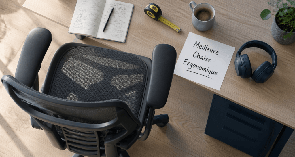meilleur chaise ergonomique 2025 vue dessus