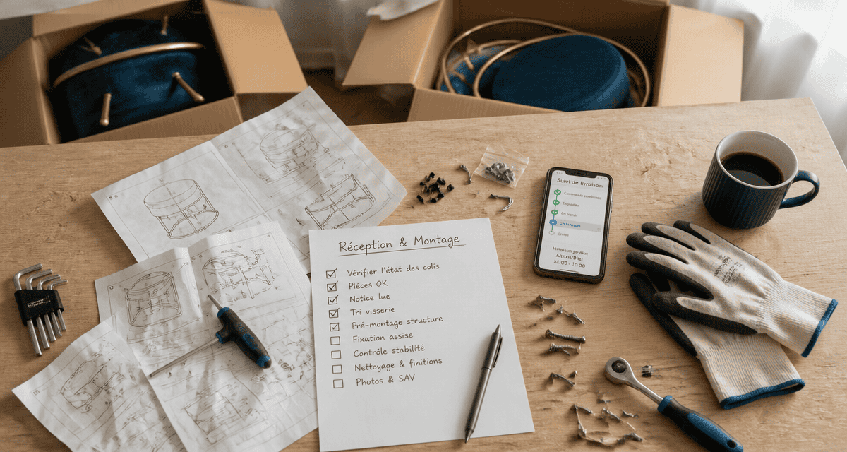 meublesconcept avis livraison montage checklist outils