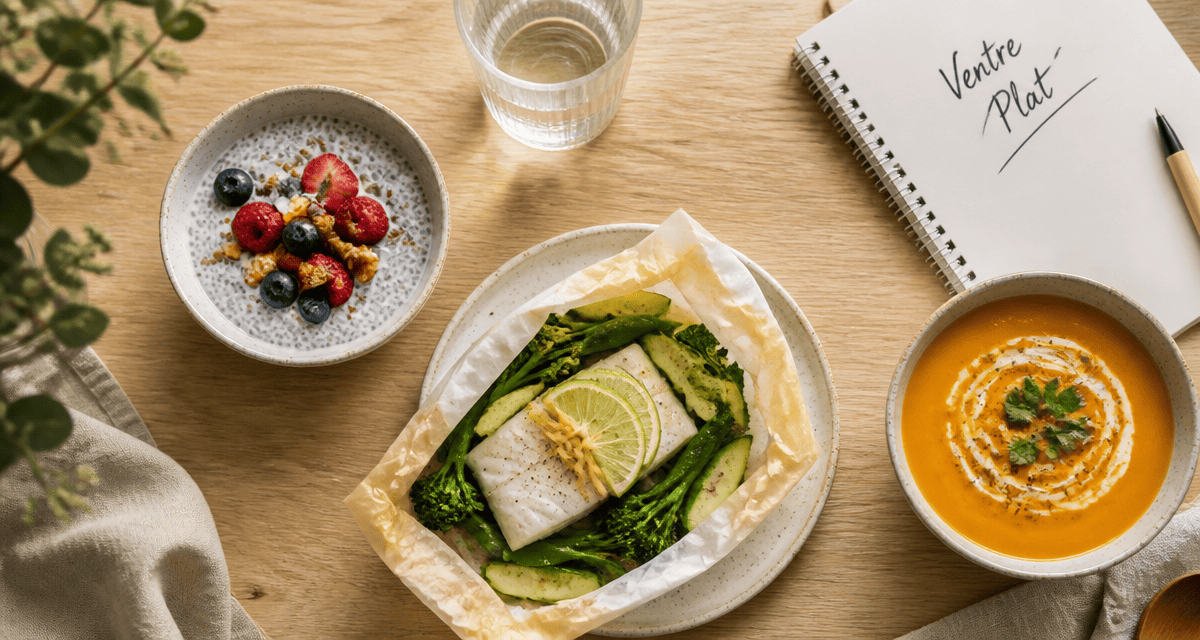 recette pour maigrir le ventre plats sains
